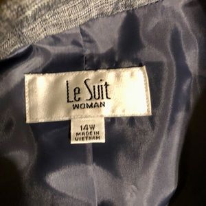 Light blue Sheen Le Suit skirt suit size 14W